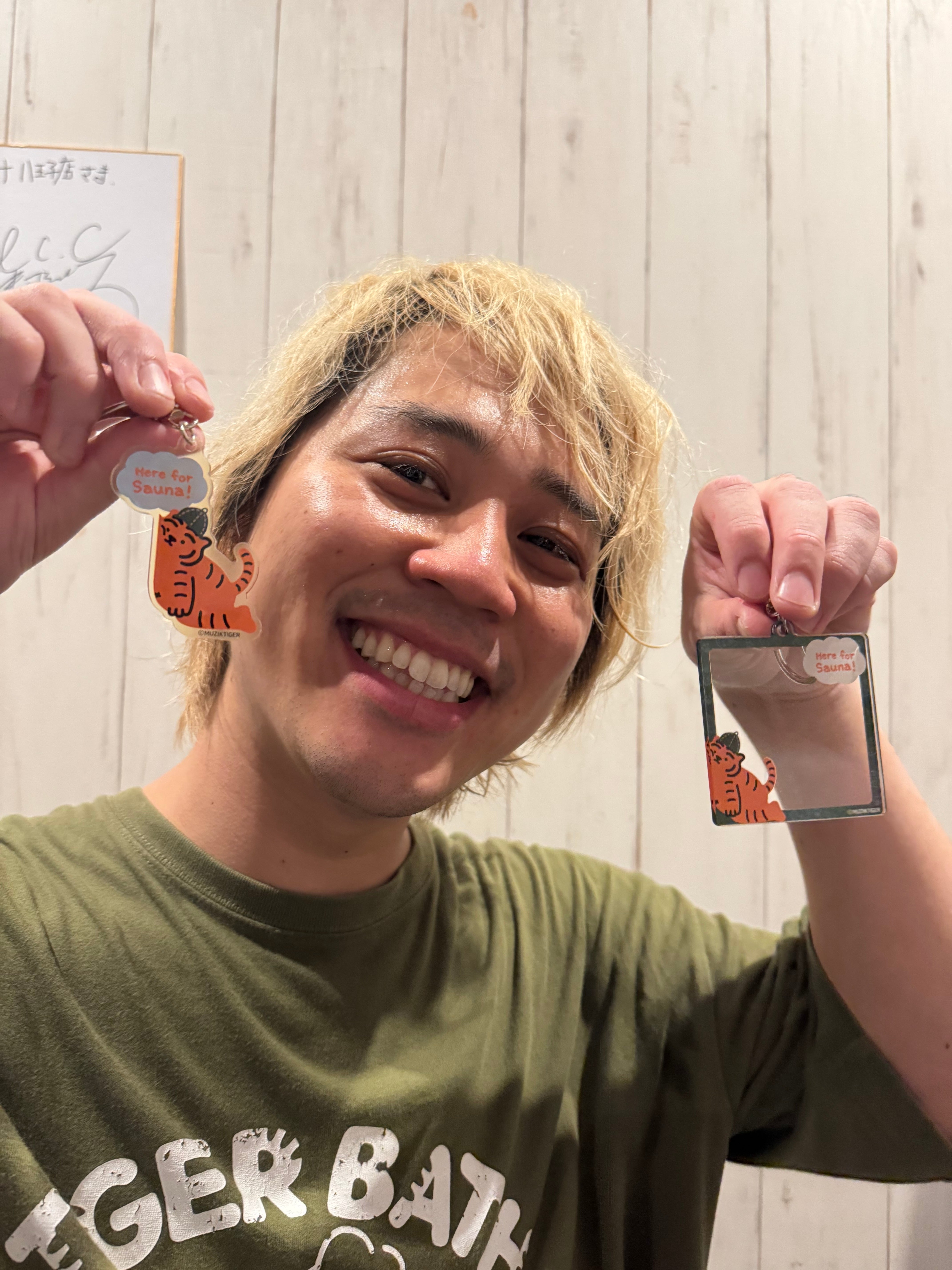 ムジークタイガー サウナキーホルダー スクエアキーホルダー