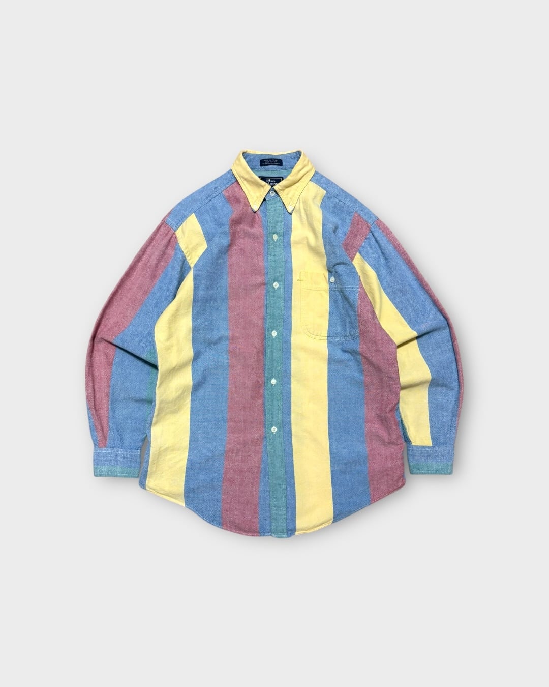 【VINTAGE】1980’s “Dover by Arrow” Multi Stripe Oxford Shirt MADE IN USA