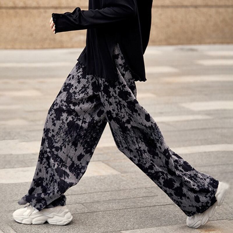 タイダイプリーツワイドパンツ R00663