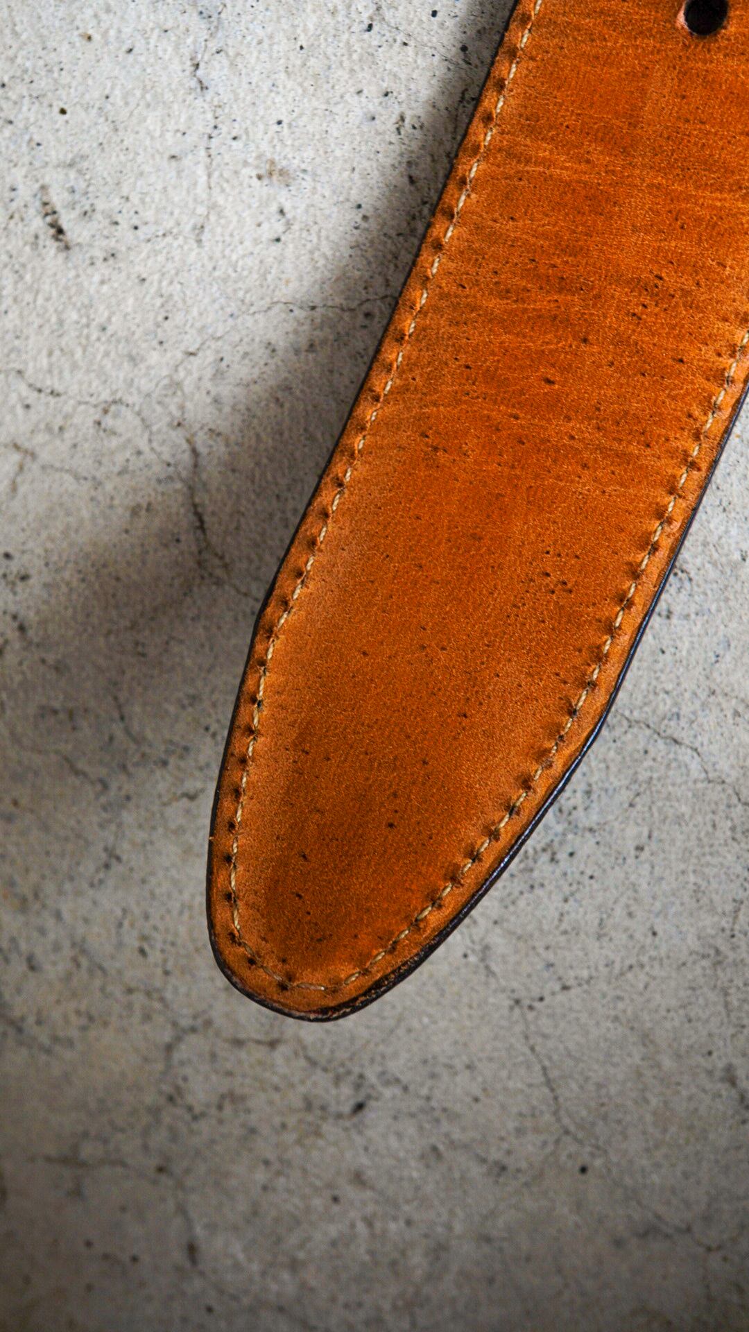 USED】ALDEN オールデン シェルコードバン ドレス ベルト《ブラウン 茶  