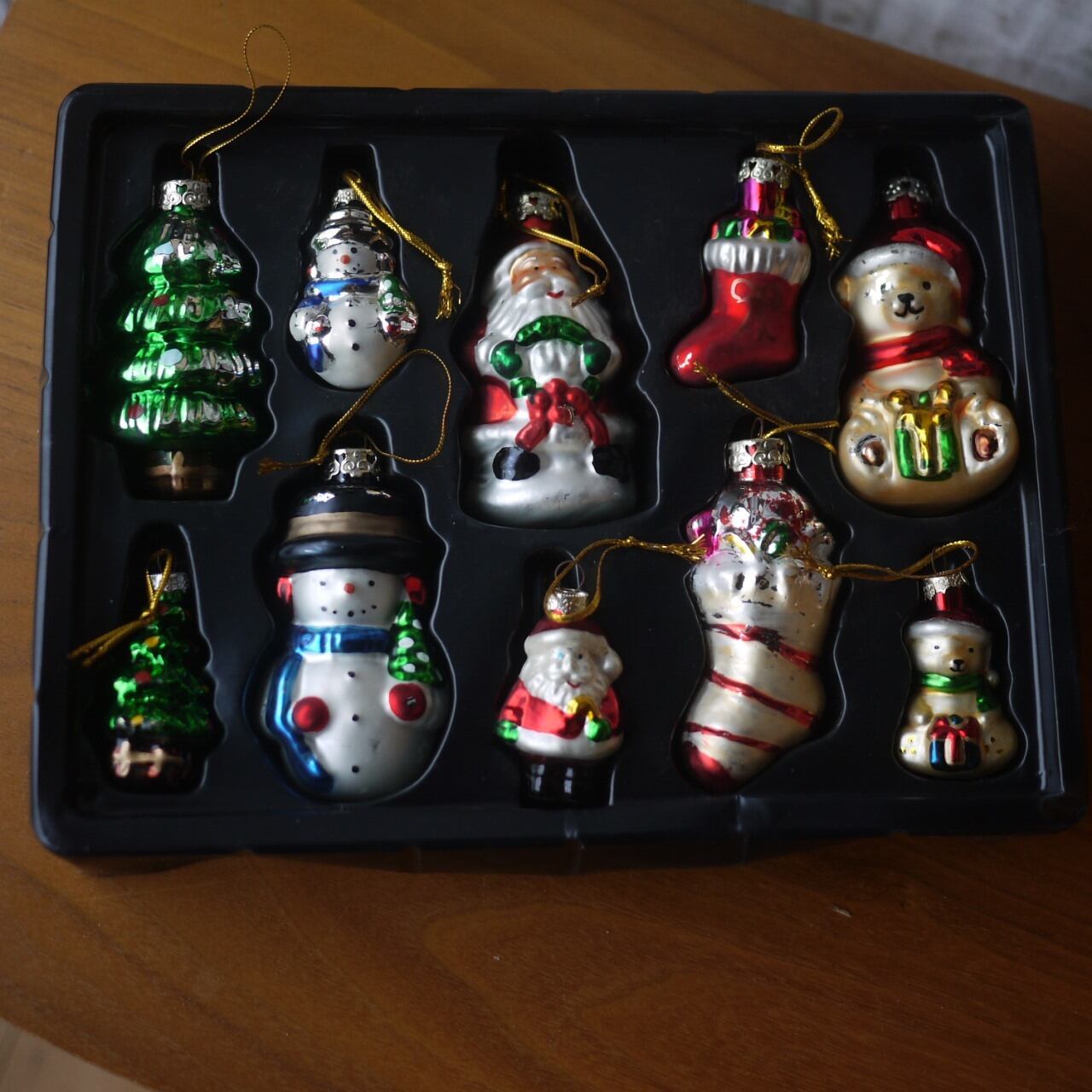 クリスマスオーナメント10P ヴィンテージ マーキュリーガラス