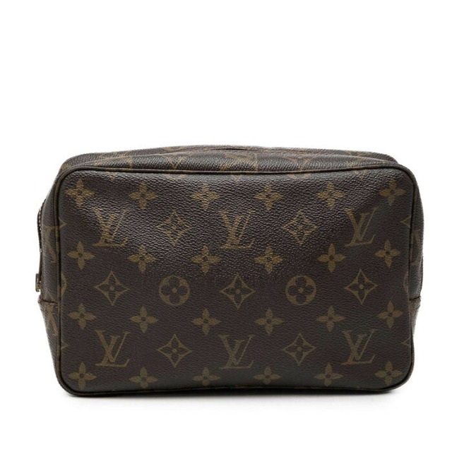 ルイ ヴィトン モノグラム トゥルース トワレット 23 ポーチ コスメポーチ M47524 ブラウン PVC レザー レディース LOUIS VUITTON 【中古】