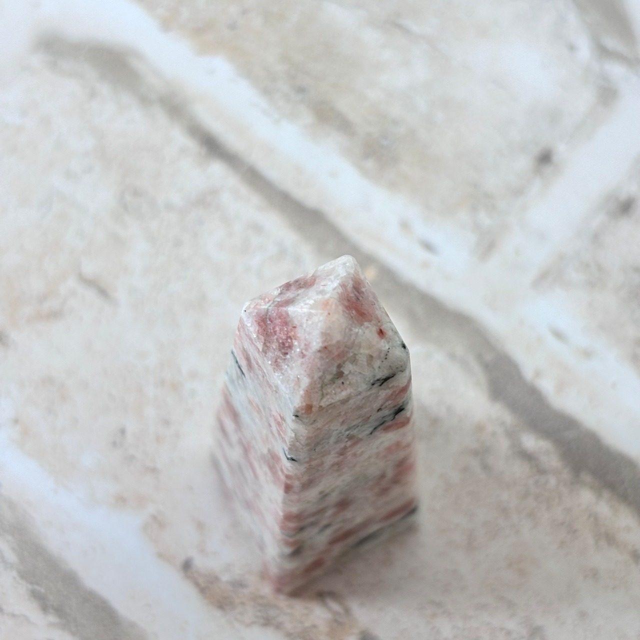 サンストーン*250716*天然石*オベリスク*置き物*インテリアストーン