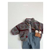 【取寄】minirobe エディダブルジップアップ｜冬服｜韓国子供服