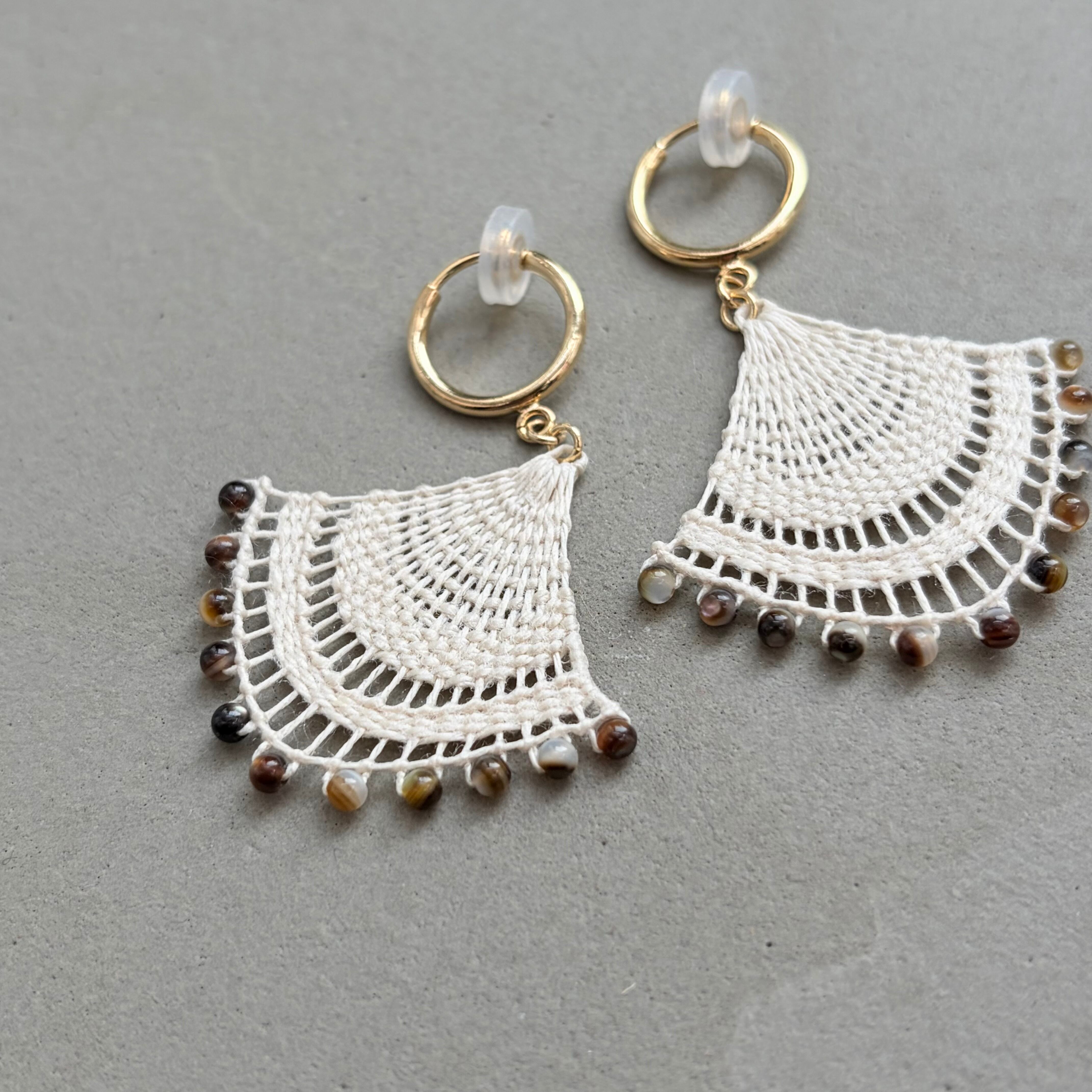Ñanduti puka model earring | puka ~nanduti ~ ニャンドゥティ