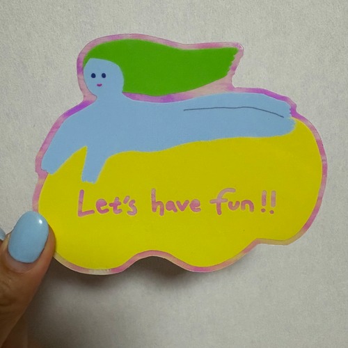 let's have fun!!ステッカー