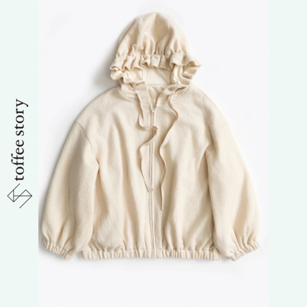 【2color】陰影をまとうギャザーフーディー 《P0268》