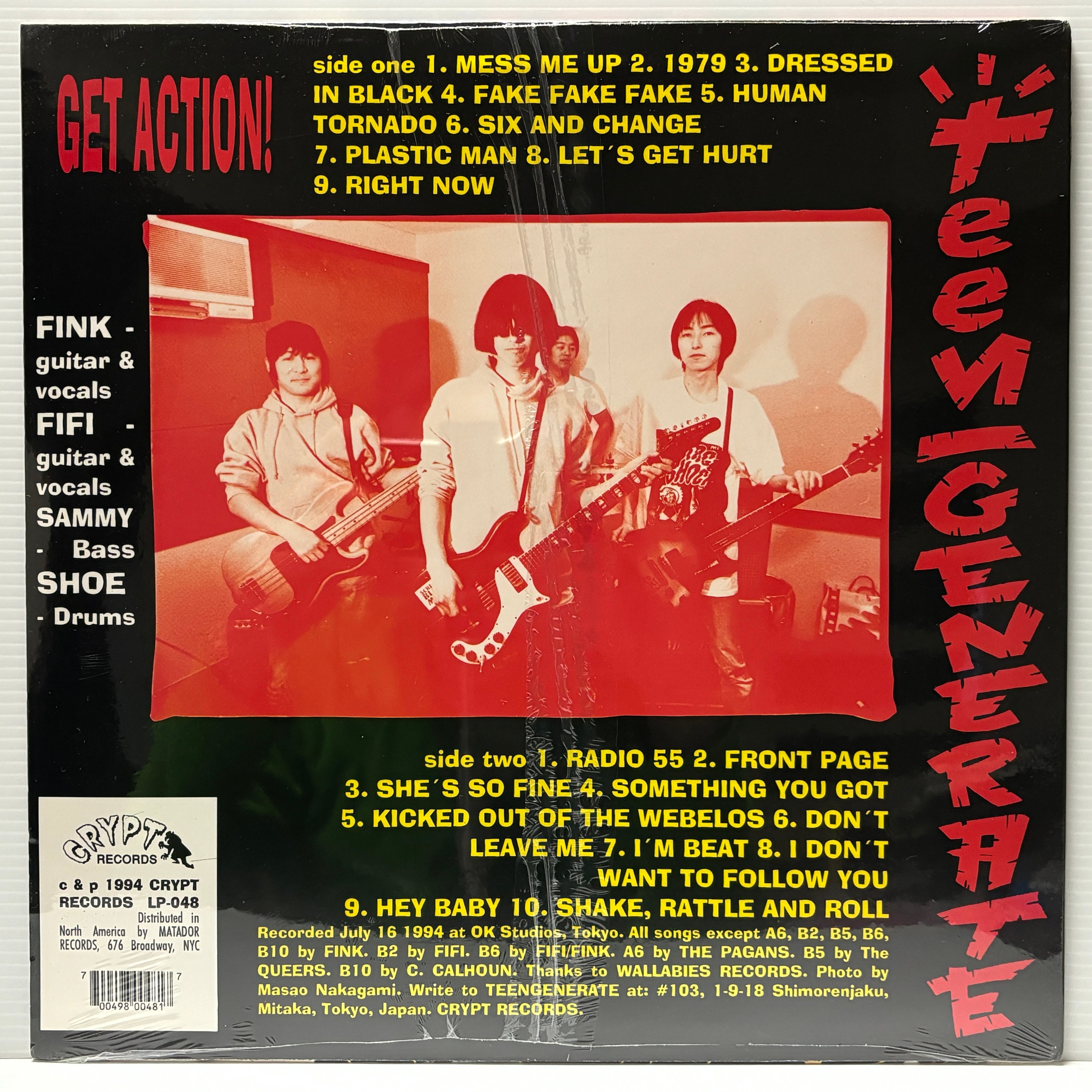 Teengenerate ‎/ Get Action! (LP) □中古盤/未開封シールド 
