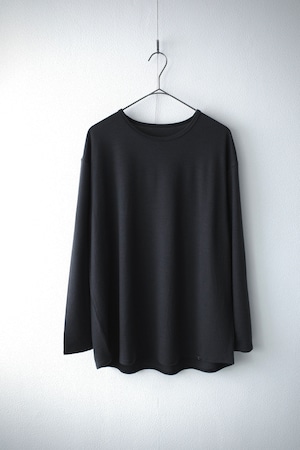 <予約商品>Super120s Washable Wool Jersey / L/S Tee (DARKNESS)
