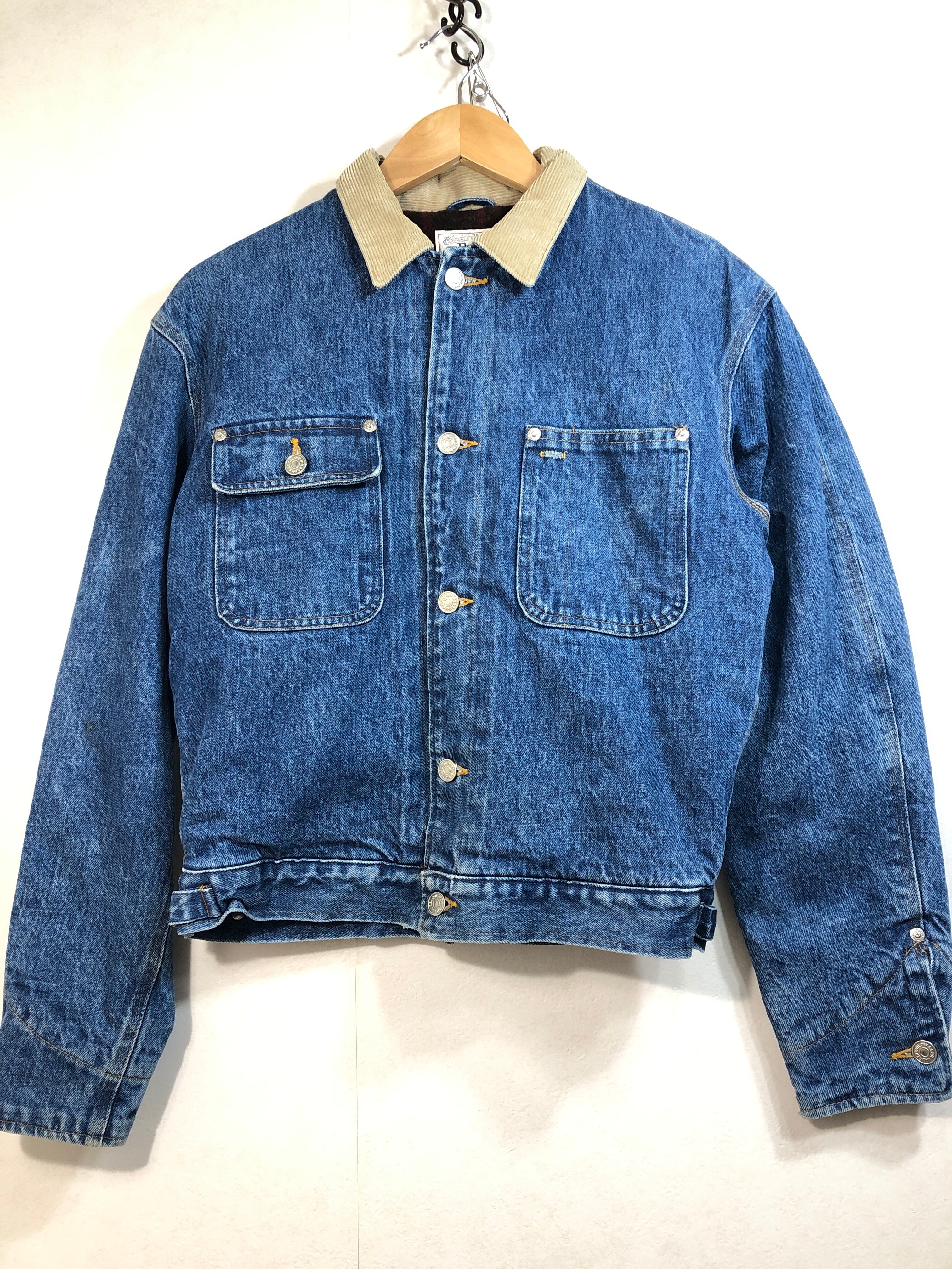 071042○ POLO RALPH LAUREN チェック ブランケット デニム ジャケット 