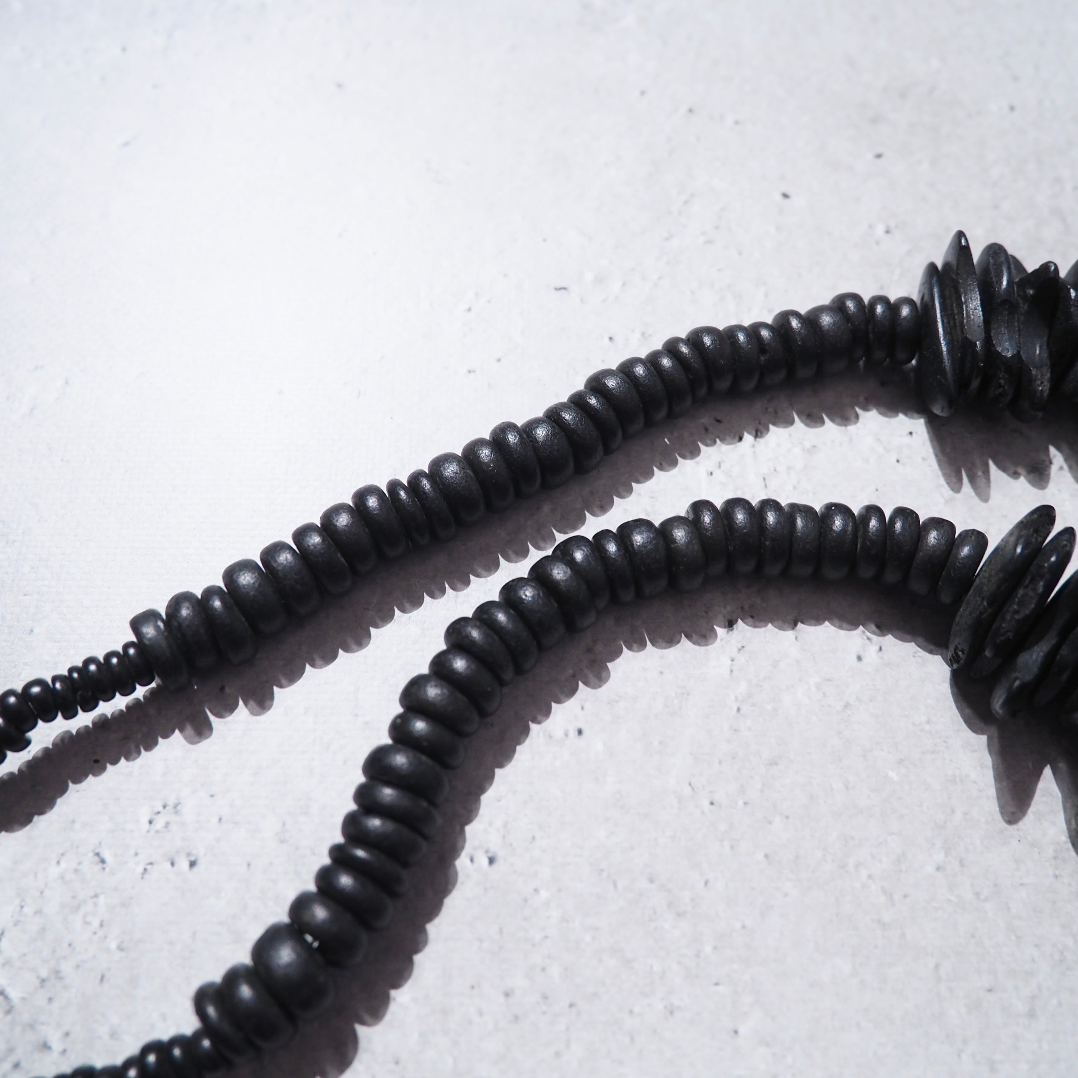 " Unknown " Irregular wood plate Combination necklace