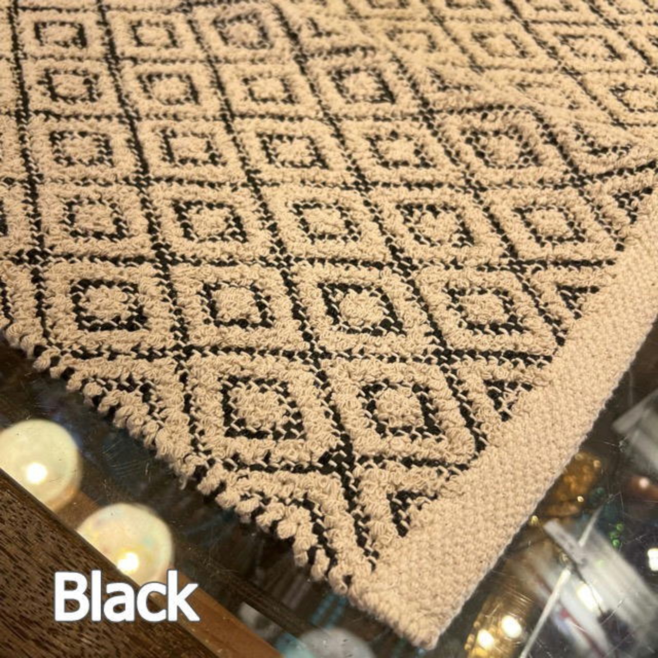 PVC & Cotton kitchen mat 4Color 　kitchenmat　　PVC×コットンマット　フロアマット　キッチンマット　ハーフサイズラグマット　ラグ　
