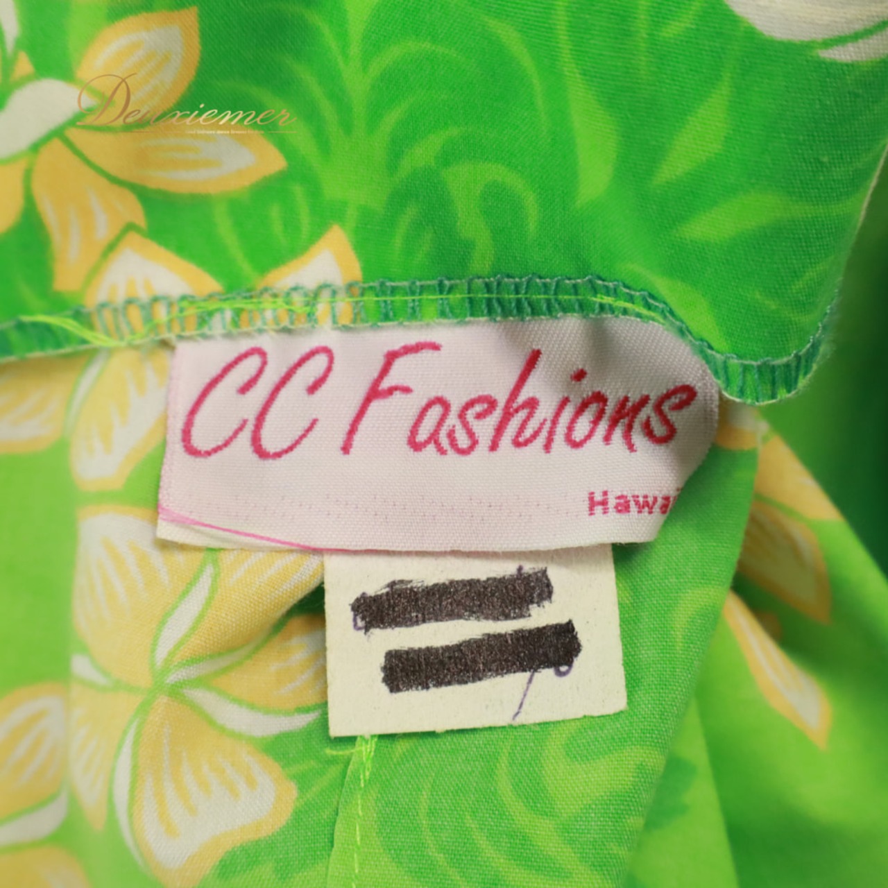 フラダンス 衣装 CC Fashions CCファッション ワンピース ドレス グリーン系 ハイビスカス柄 プルメリア柄 花柄 植物柄 ハワイアンプリント ハワイアン アロハ フラ ダンス レッスン 練習 ハワイアンダンス フリル 華やか かわいい おしゃれ イエロー系 ホワイト系 オレンジ系 ダンス衣装 練習着 レッスンウェア