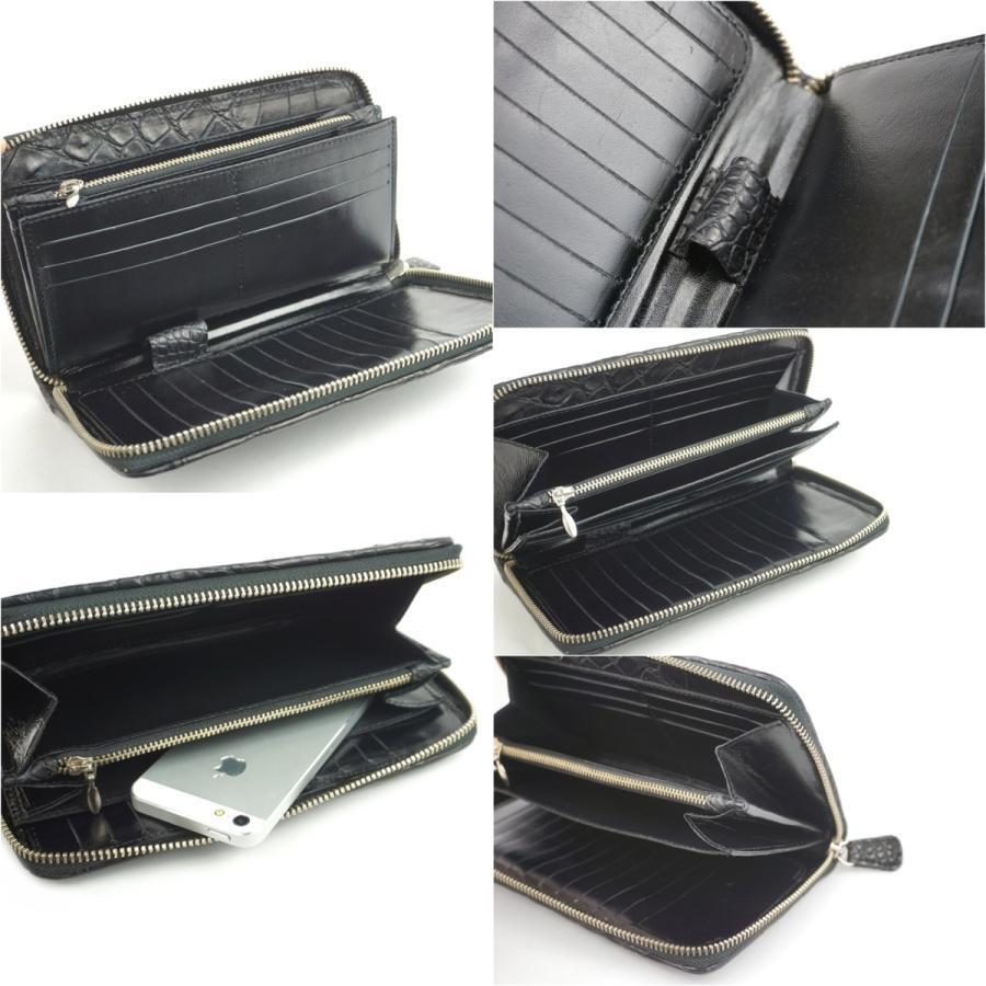 0439ｸﾛｺﾀﾞｲﾙﾒｯｼｭﾗｳﾝﾄﾞﾌｧｽﾅｰ長財布（ｸﾛ） | takasago | 東京柴又革財布