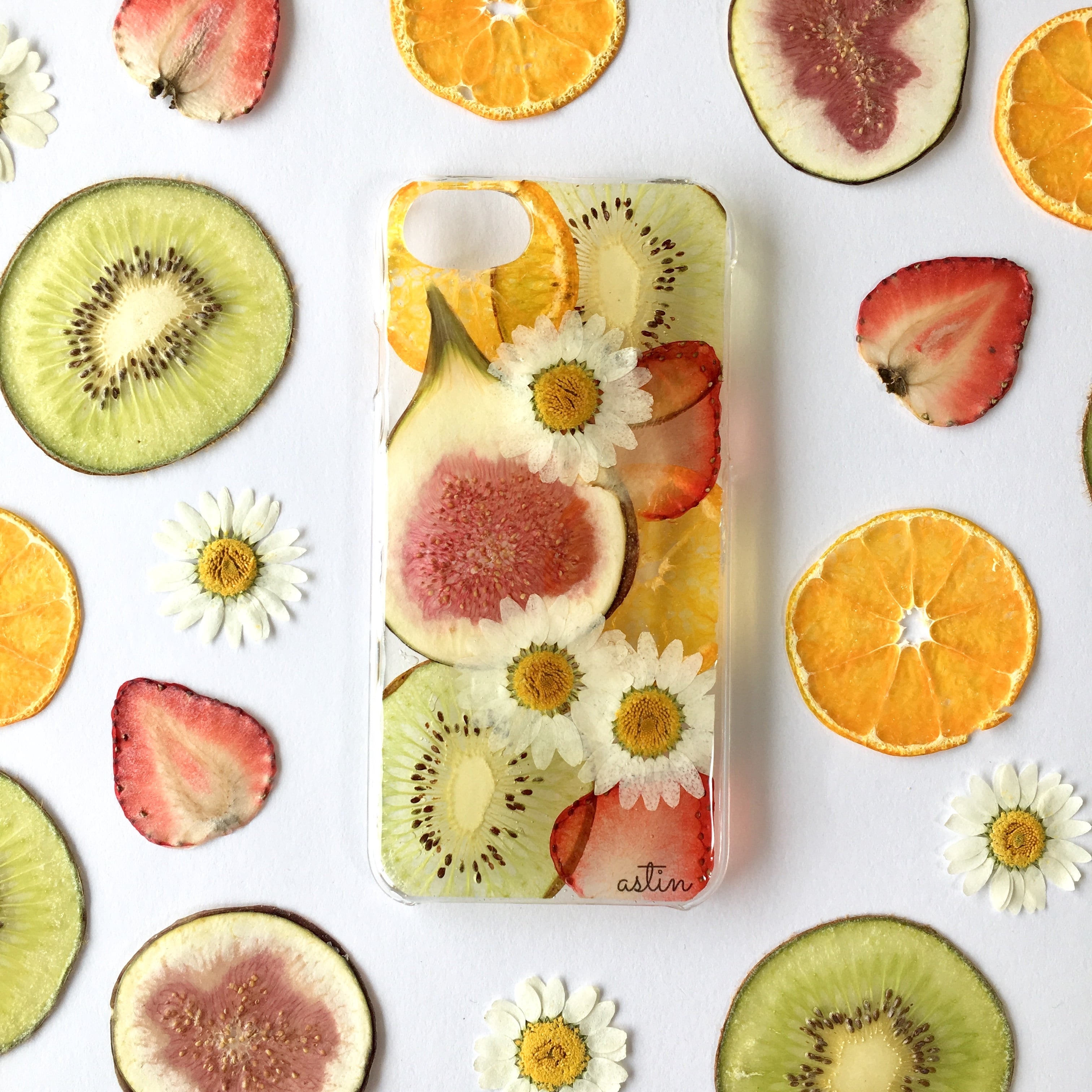 押しフルーツケース★特別価格 動画付き】押しフルーツスマホケース作成キット キット astin