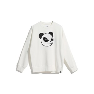SALE【HIPANDA ハイパンダ】男女兼用 スパンコール クルーネック スウェット トレーナー UNISEX SEQUINS CREW NECK SWEAT SHIRT / WHITE・BLACK