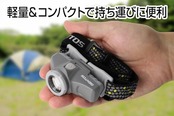 GENTOS(ジェントス) LED ヘッドライト 【明るさ200ルーメン/実用点灯7.5時間/耐塵/耐水】 単3形電池1本使用 コンパクトヘッドライト CP-131D