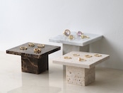 MARBLE DISPLAY PLATE - Emperador dark