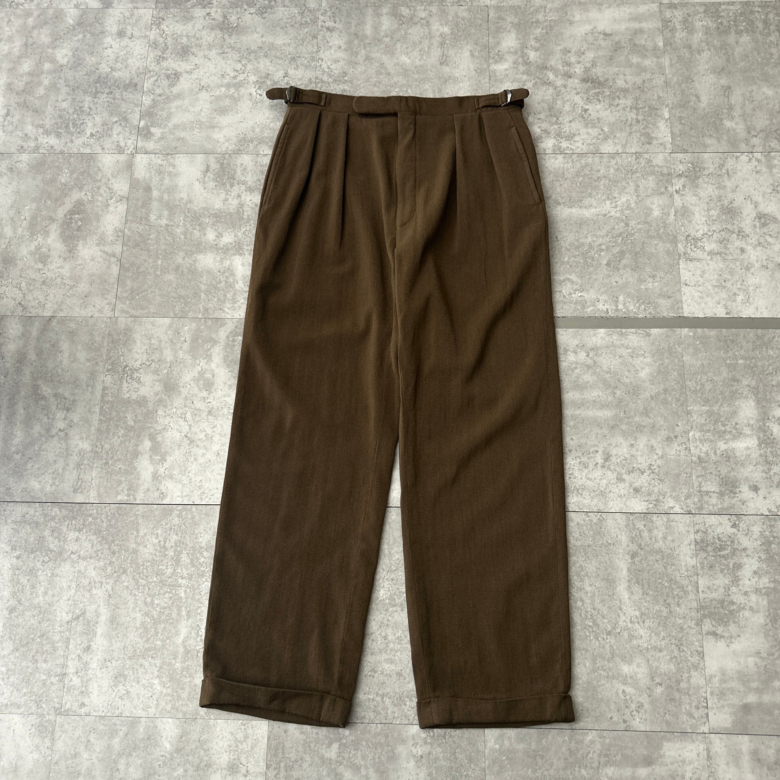 old Zanella×NORDSTROM 2tuck summer wool slacks made in ITALY | sober