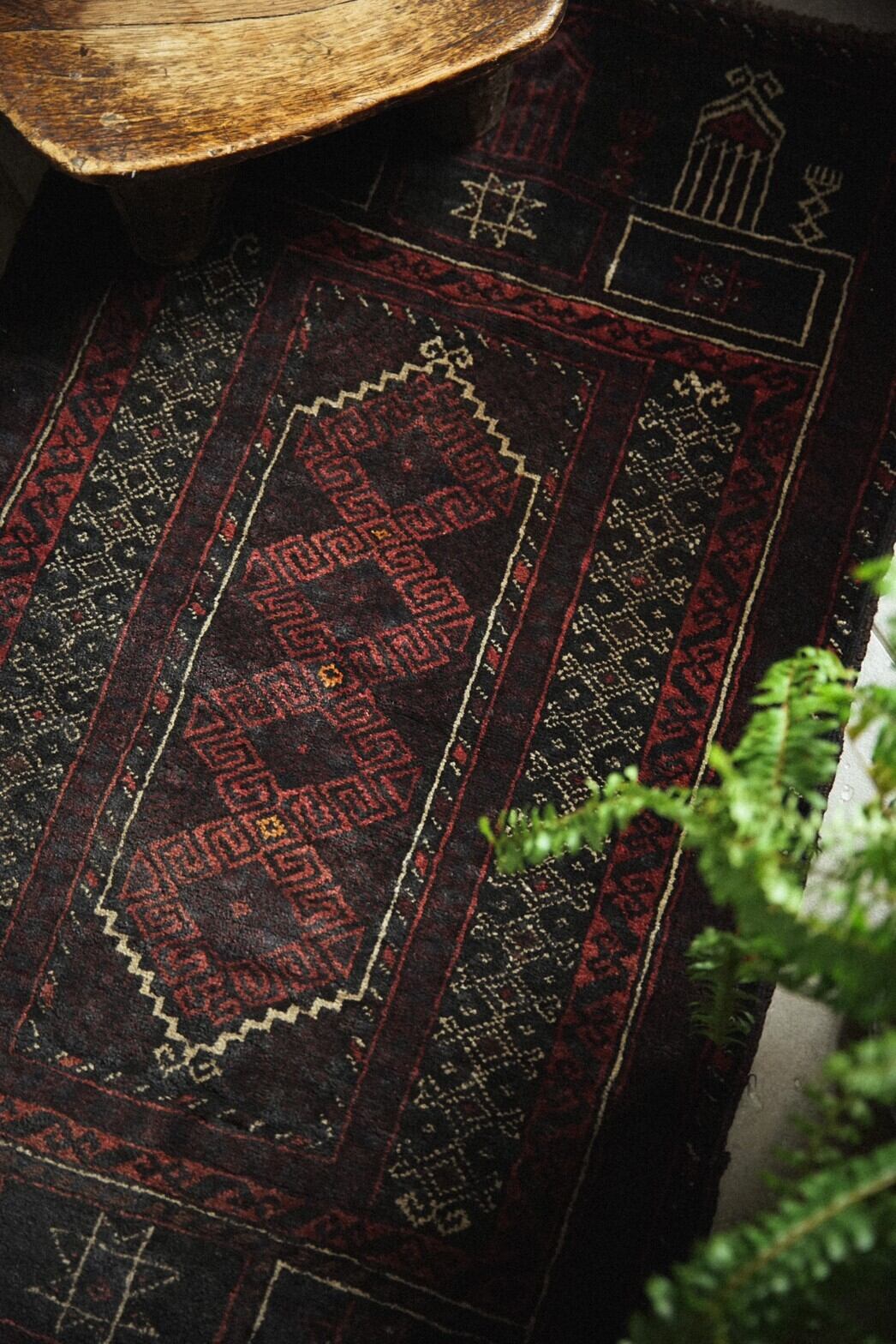 385-Vintage Baluch rug