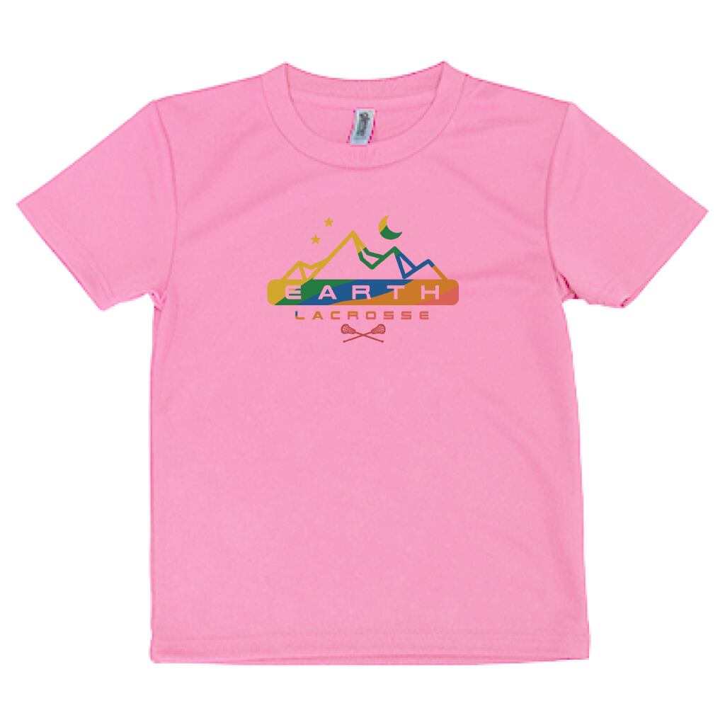 【Kidsサイズ】Earth Lacrosse dry tee|Pink