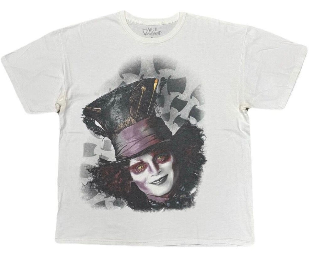 ALICE IN WONDERLAND Mad Hatter Movie Tee / Size XL