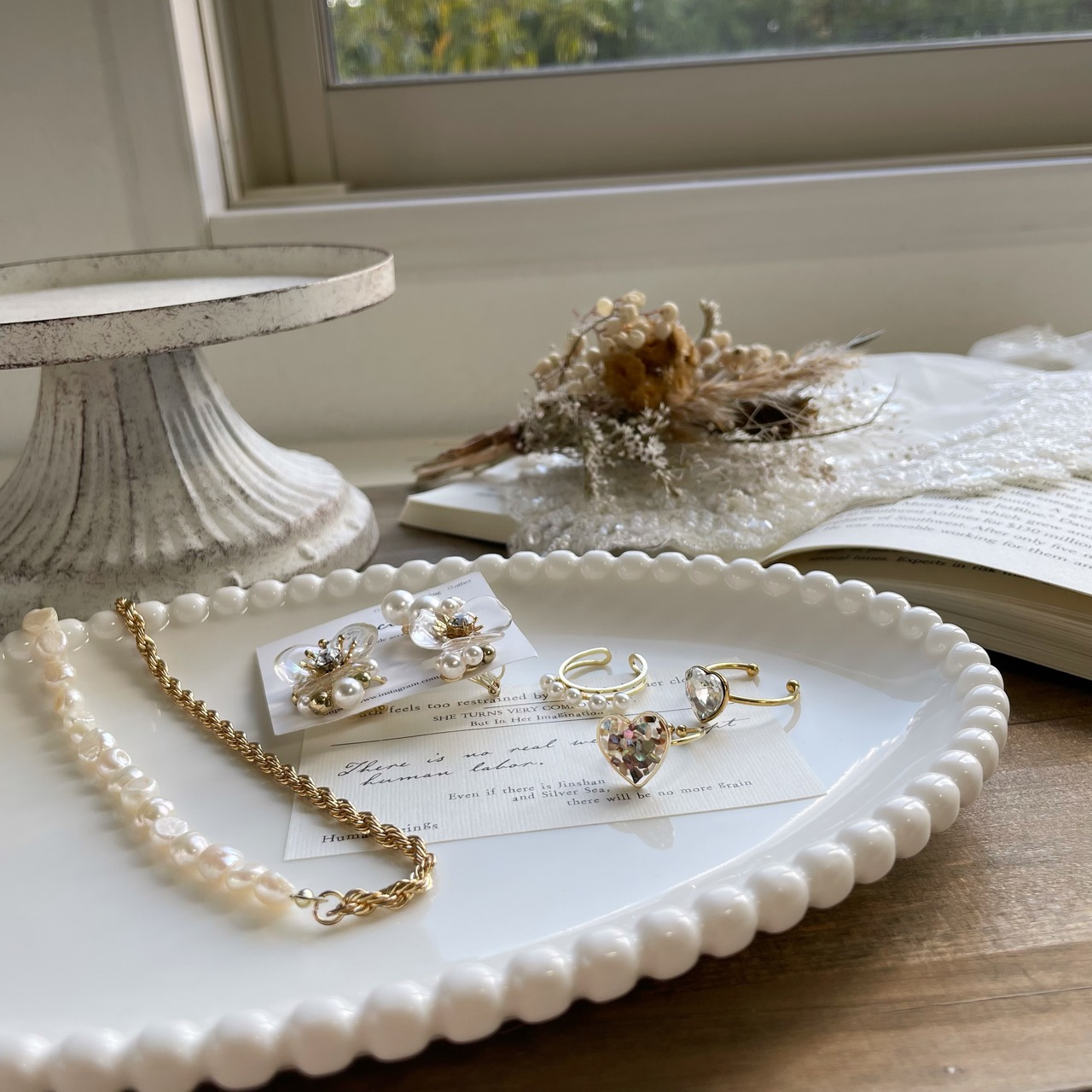 【1個】期間限定予約販売♪コンポートトレイ シャビーホワイト