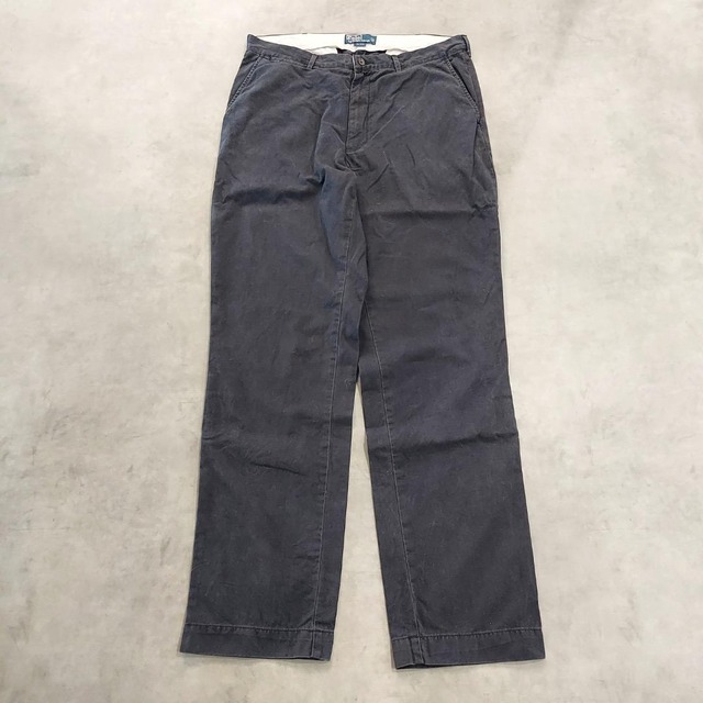 ポロバイ ラルフローレン W36 ポロチノ チノパン 90s 紺 16659