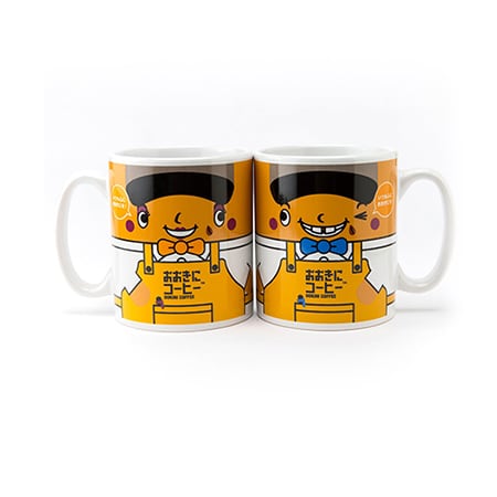 キャラクターイラスト マグカップ 2個セット おおきにコーヒーマグカップペア（2個） | おおきに商店 オンライン