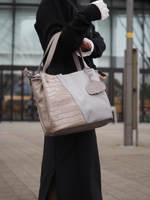 2wayトートバッグAWN-1535N(161661)グレーベージュ