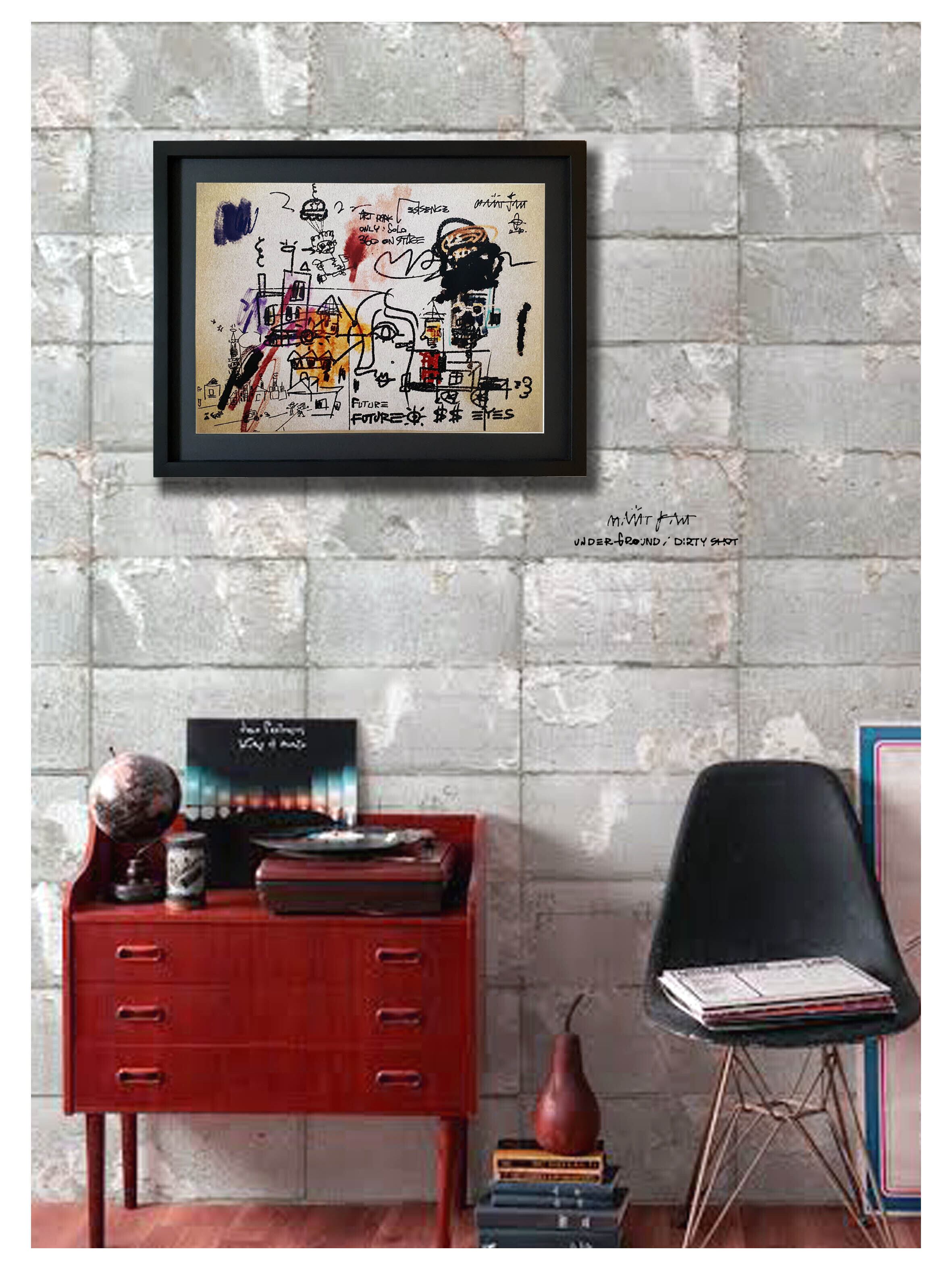 A3 ﾌﾚｰﾑ込み ｲﾝﾃﾘｱｱｰﾄ ｸﾞﾗﾌﾃｨ「MAAAT JAM」 | U-GO THE ARTWORK