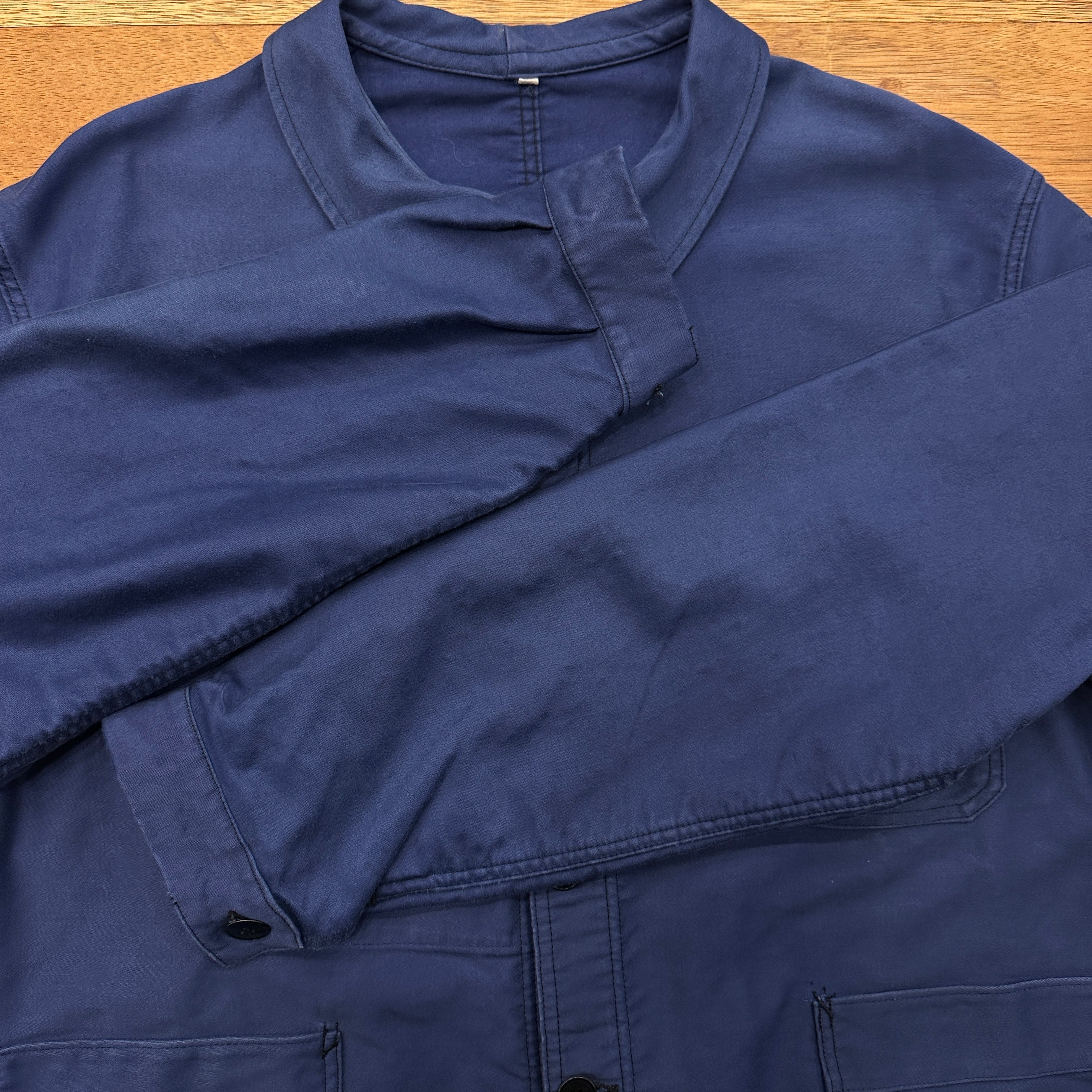60S ADOLPHE LAFONT BLUE MOLESKIN WORK JACKET 60 ⑧ | safarionline