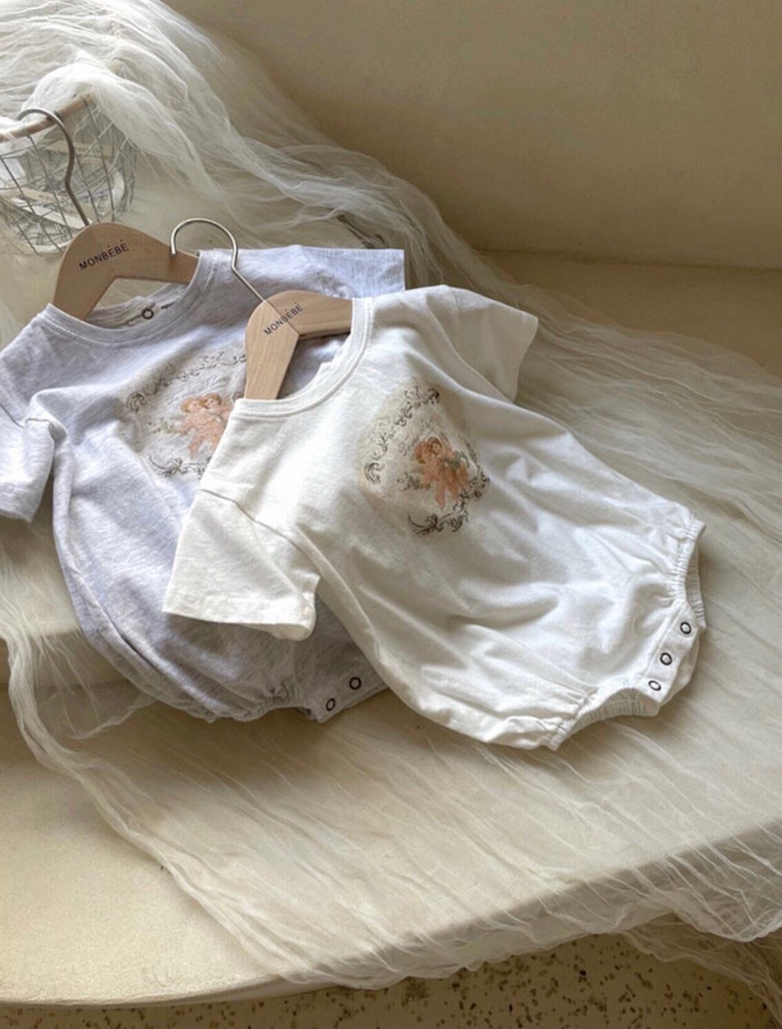 即日発送Angel crochet hood topsアイボリー 即日発送Angel crochet