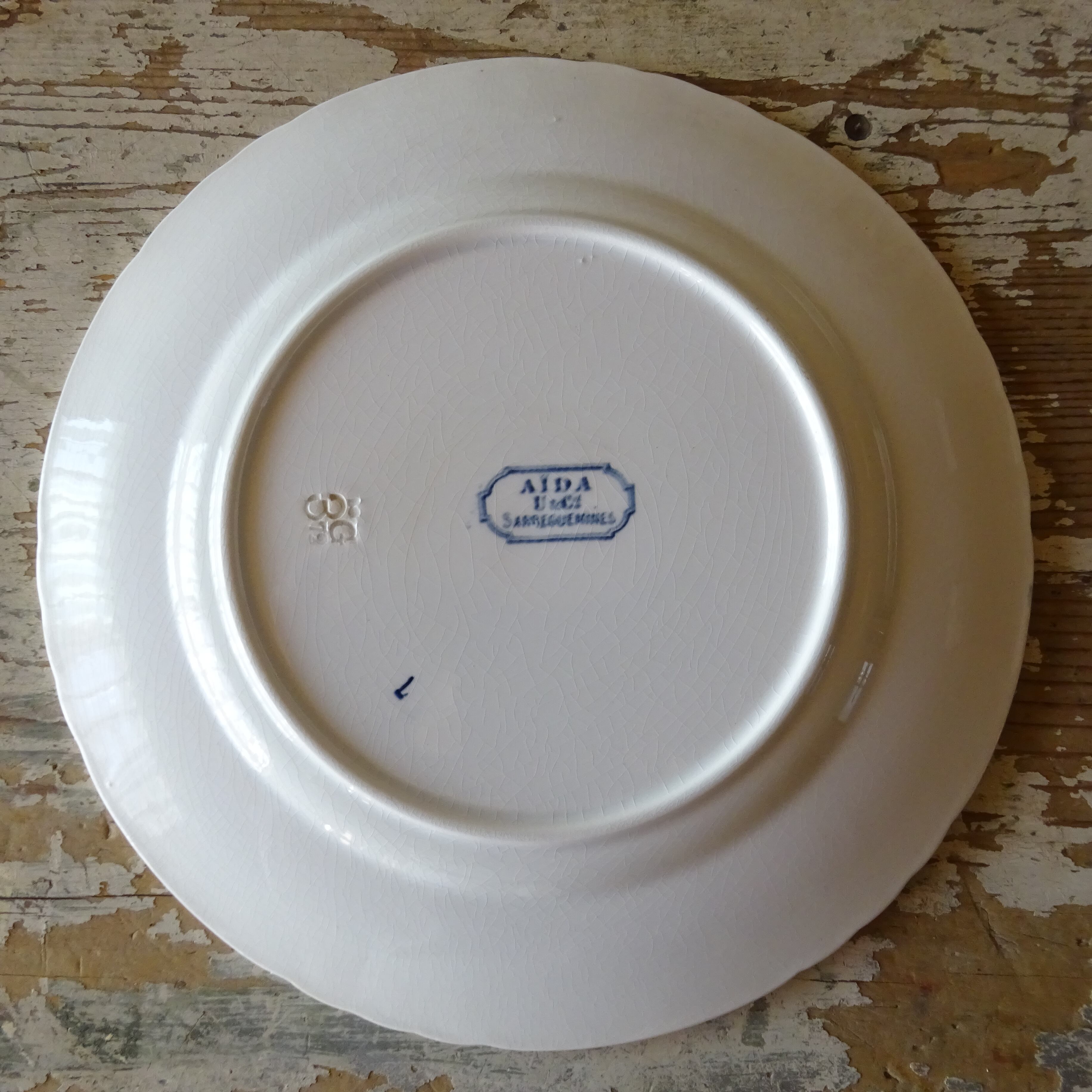 【 Nouveauté 】☆U & C SARREGUEMINES modèle《AÏDA》assiette plate (D)