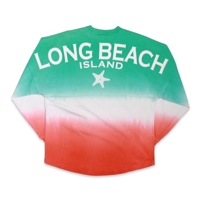 Souvenir back print long-sleeve tee (gradation)