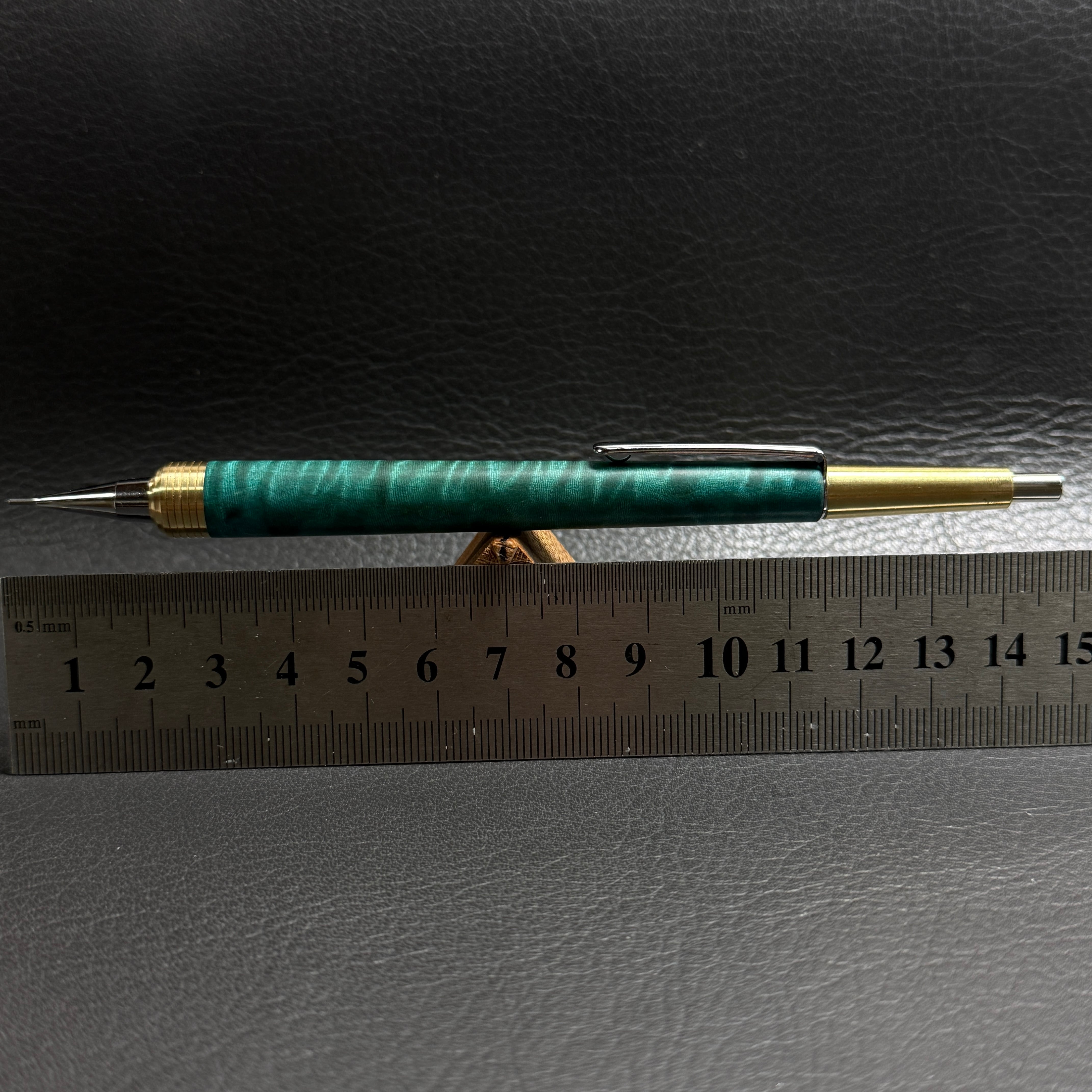 617栃トラ杢スタビ PG-5用カスタム木軸 先端Φ11 真鍮 | handwood