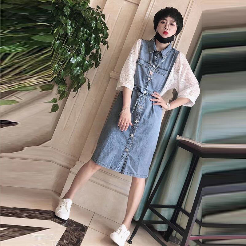 サマールーズツーピース薄手ドレス 大きめサイズ 夏物 ミックスインファッション60644673398