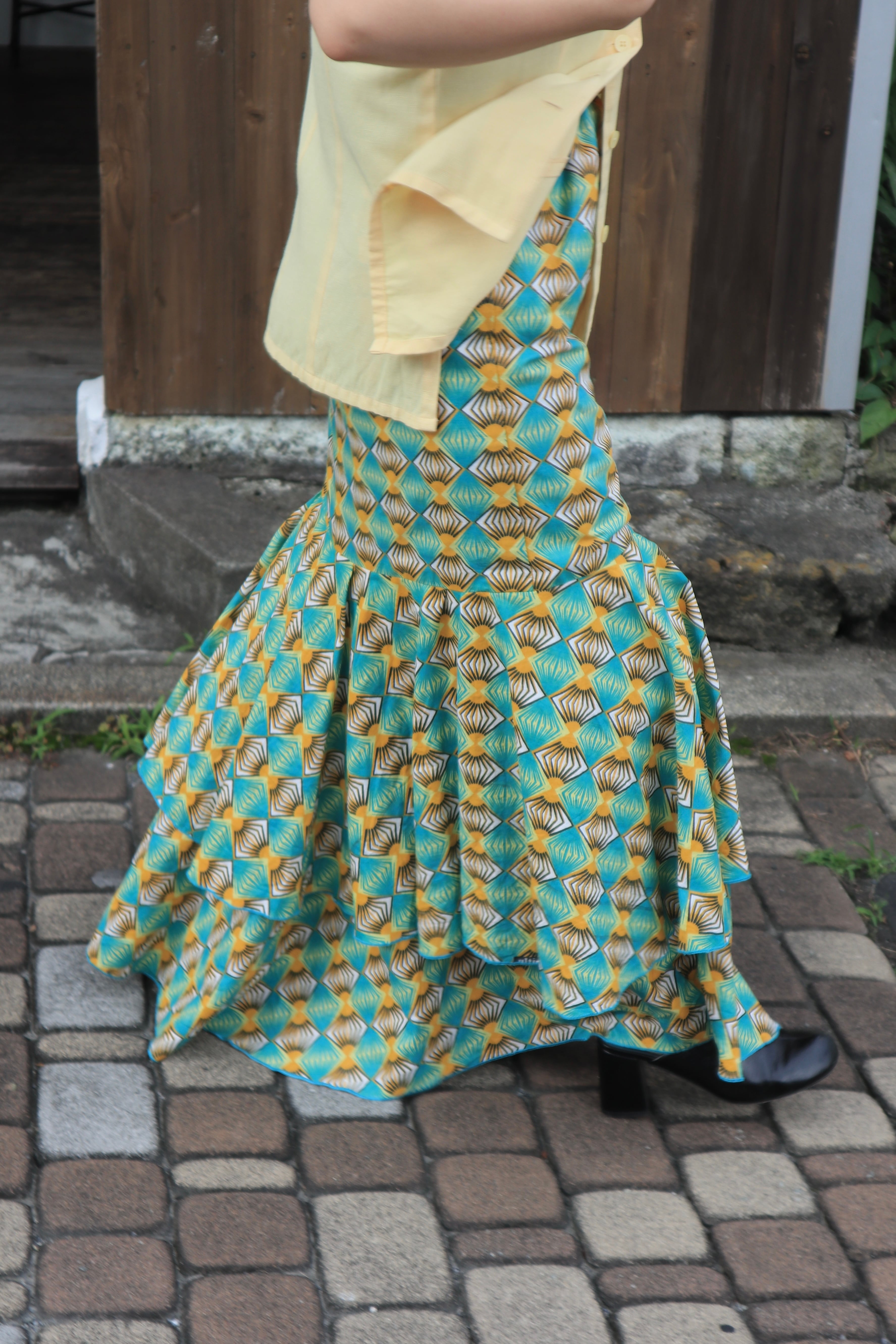 africanbatik mermaid skirt | naname