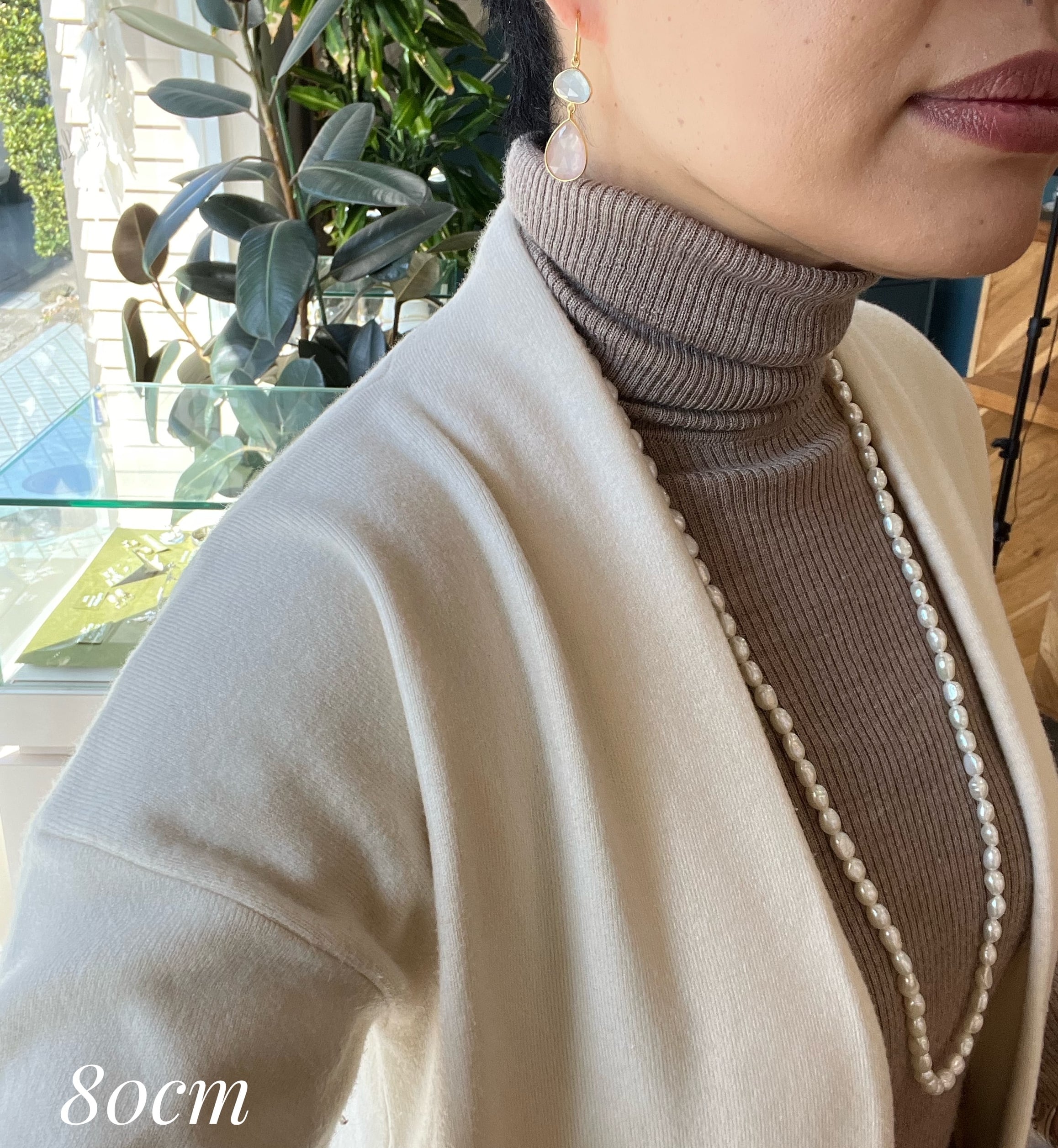 ★美品★J.Pproducts パール✕バー　ロングネックレス　80センチ ☆美品☆J.Pproducts パール✕バー ロングネックレス 80センチ ☆美品