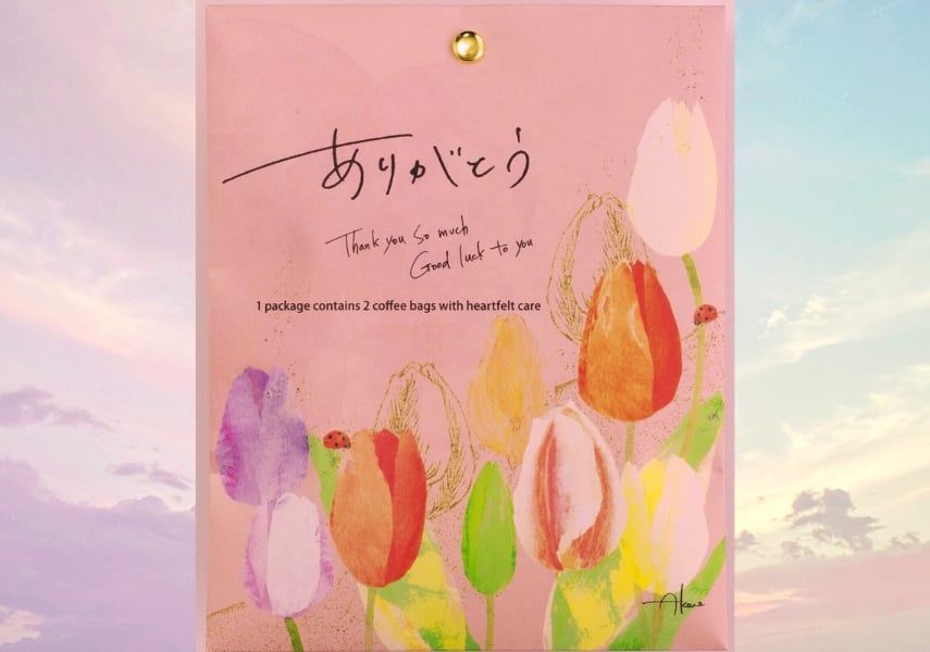 【珈琲】Letter Gift Hana / ありがとう【ドリップバッグコーヒー2P入り】