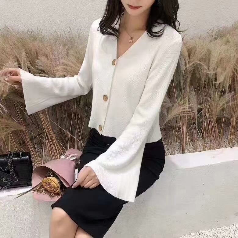 ベルスリーブ　カーディガン  AJ−12541-866