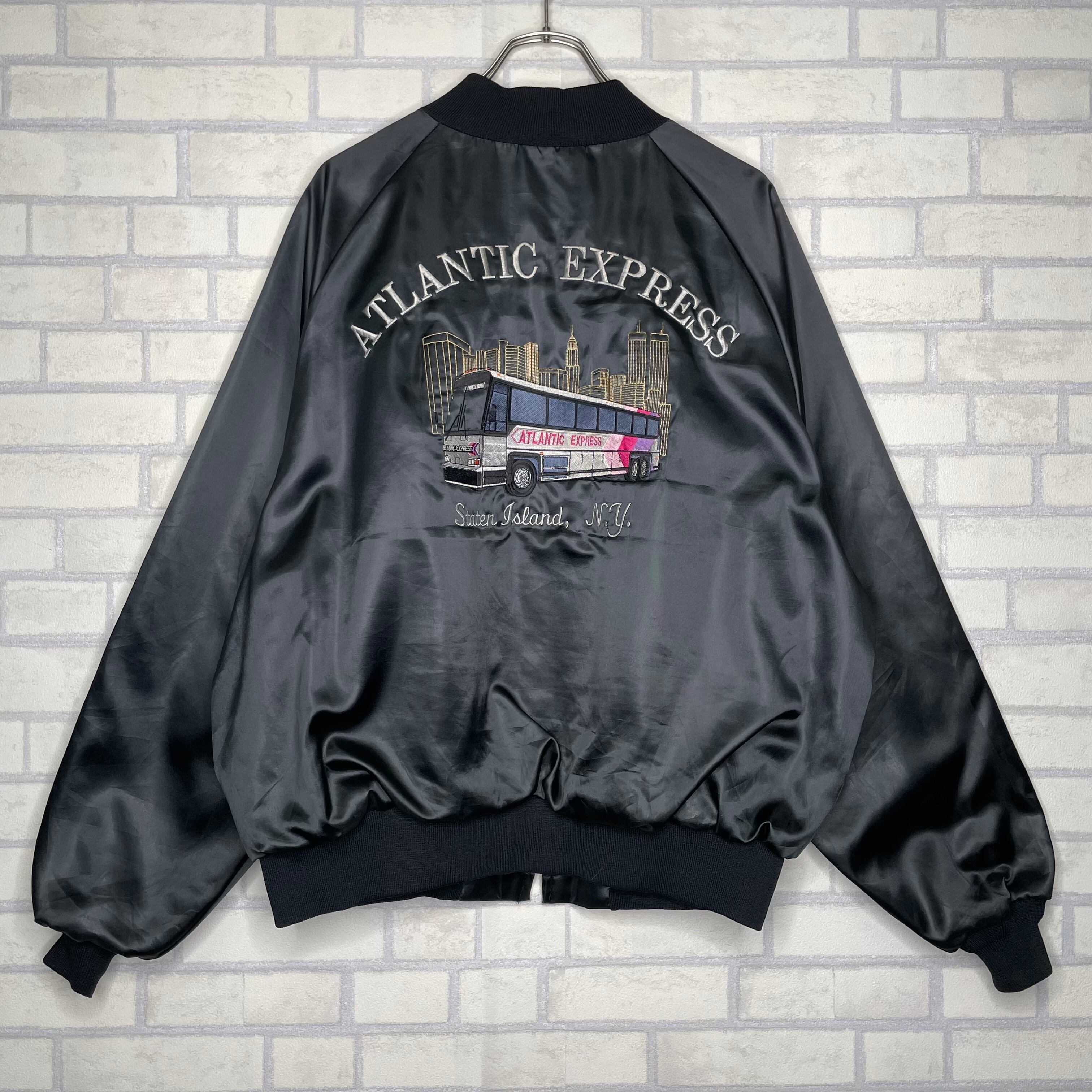 90s King Louie USA製 素早かっ ナイロン スタジャン ジャケット XXL