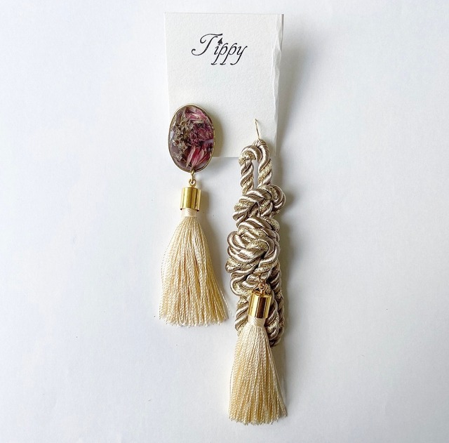 rope tassel pierce / earring