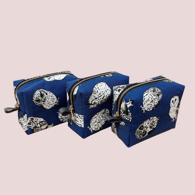 ボックスポーチ＜20cmファスナー＞