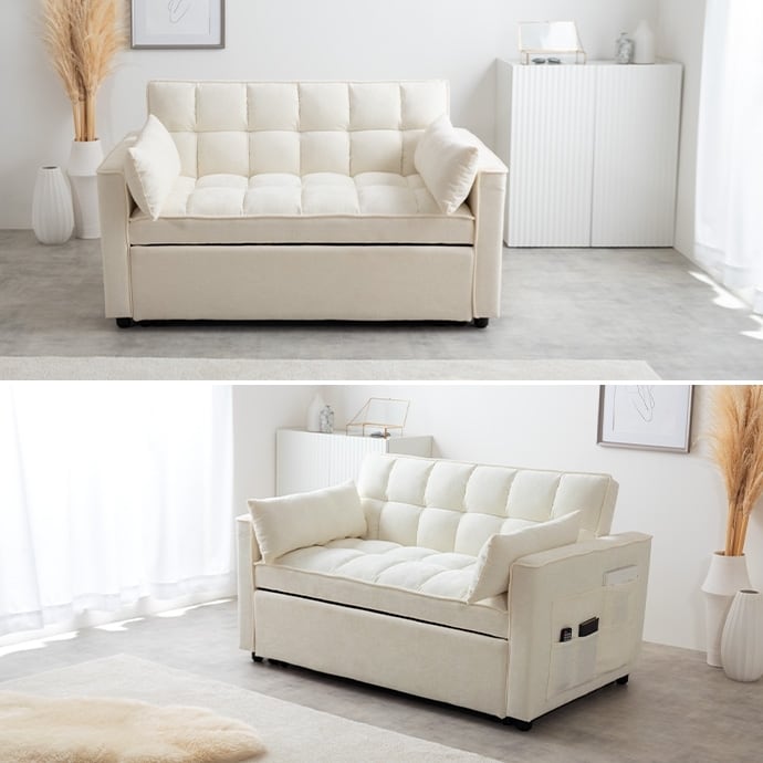 美品 3way リクライニング ソファベッド オットマン ソファ別売 3WAY リクライニング ソファベッド 幅135cm | FIGARO