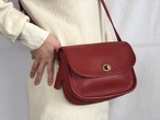 AMERICA 1990’s OLD COACH “Red Leather” Shoulder bag