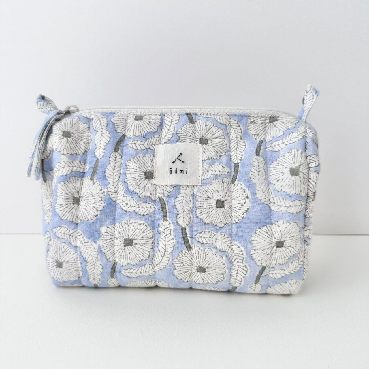 admi キルティングマチポーチL Season 02 ブルー ad05