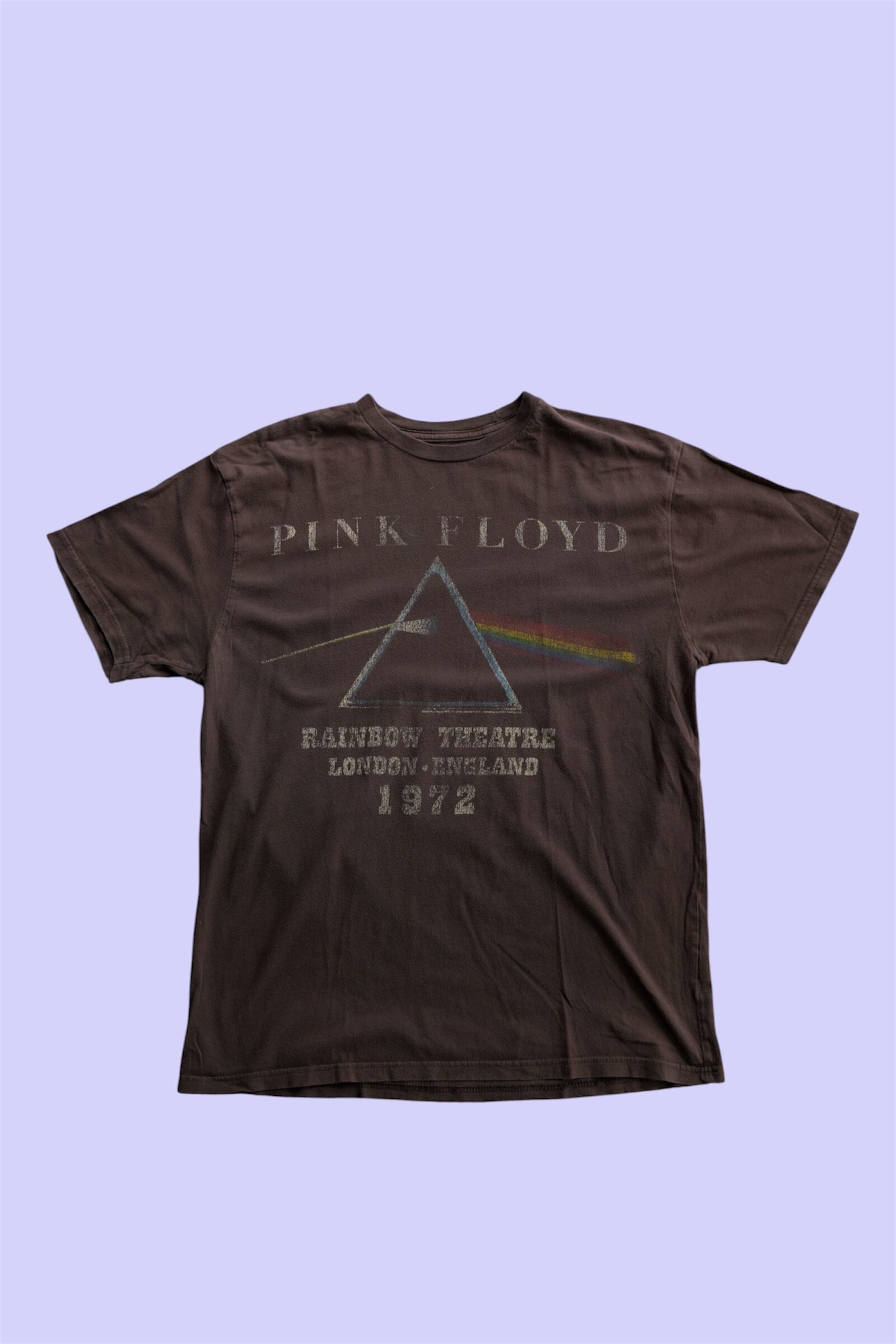 2007©️/Pink Floyd ピンク・フロイド “Rainbow Theatre 1972” プリントTシャツ フェードブラウン L
