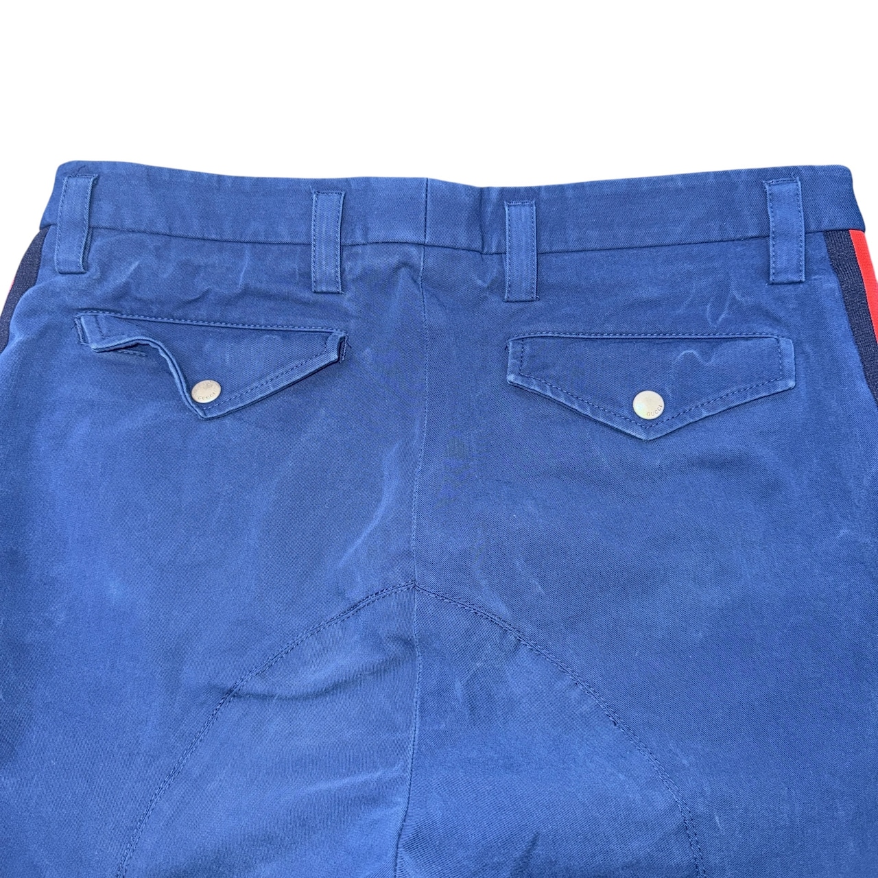 【GUCCI】サイドストライプ ロイヤルブルーパンツ