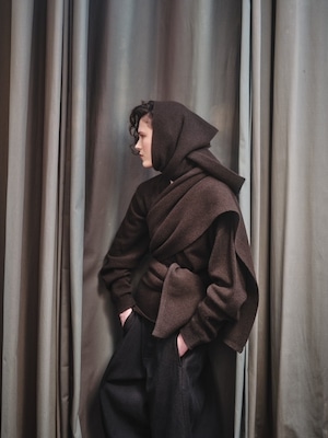 Nomàt "YAK Crew Neck Sweater〔Dark Brown〕"